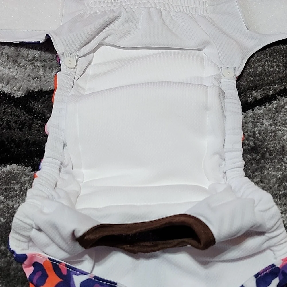 NWOT REUSABLE LEOPARD PRINT LARGE WASHABLE DOG DIAPER